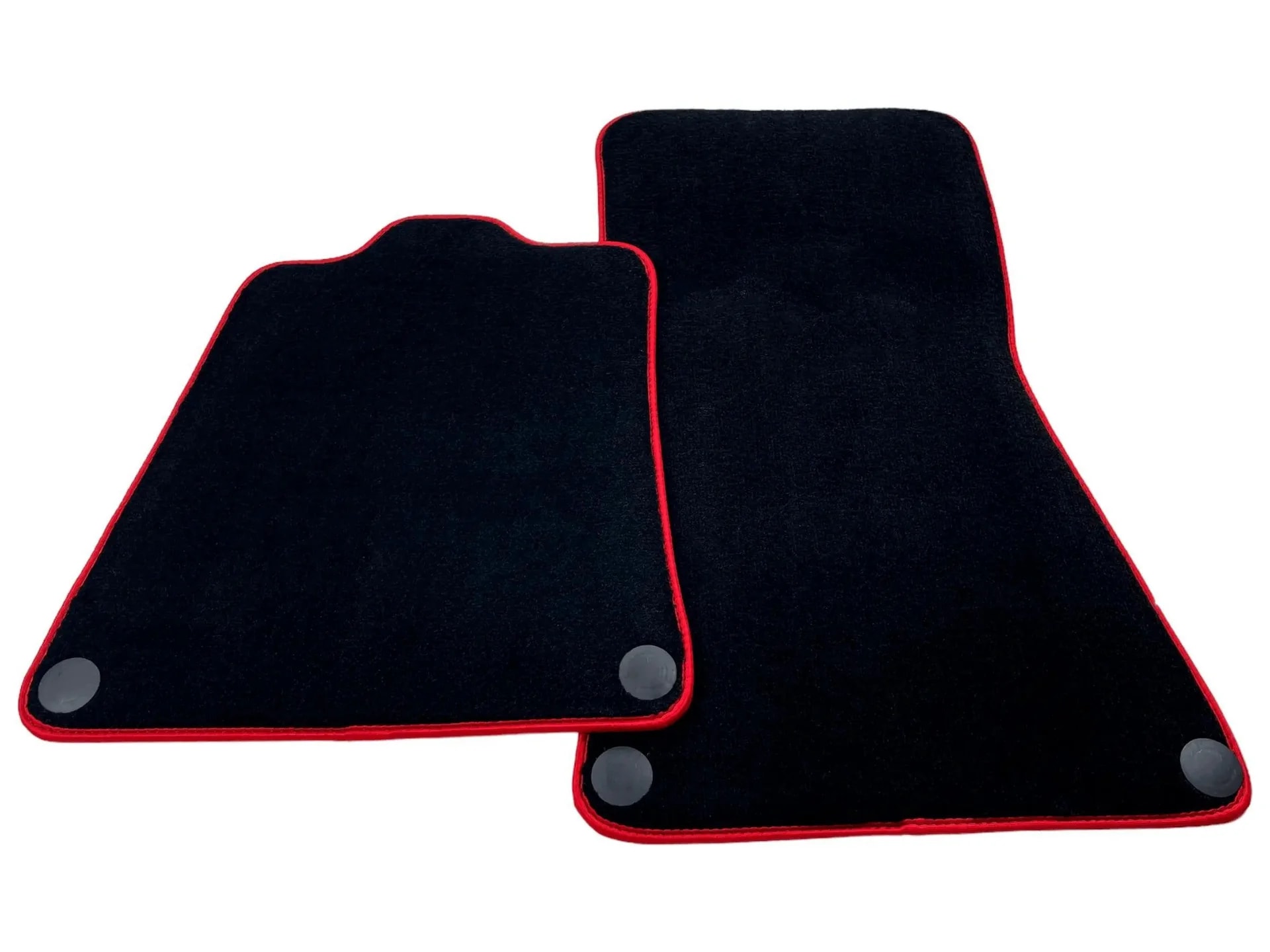 Luxury black floor mats for McLaren 570S with red trim